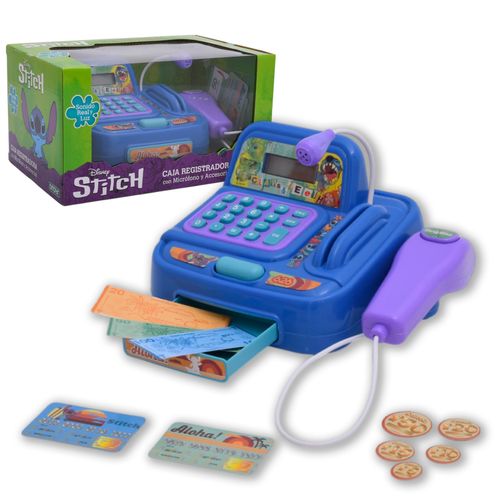 Caja Registradora Disney Lilo & Stitch con Micrófono, Accesorios y Luces y Sonidos