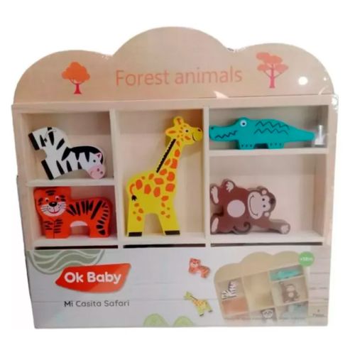 Juego Didáctico Mi Casita De Madera Safari