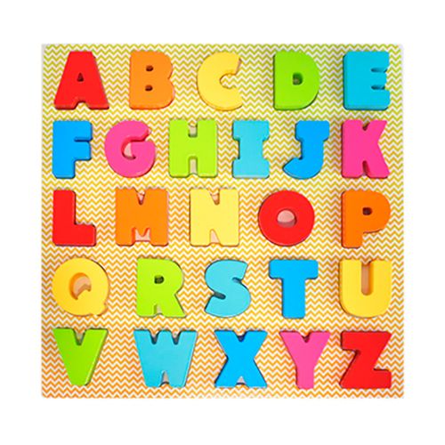 Juego De Encastre Puzzle De Madera El Abecedario