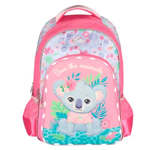 Mochila Espalda Footy Koala 18” con Luz Led Rosa