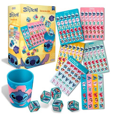 Juego De Mesa Generala Kids Disney Stitch