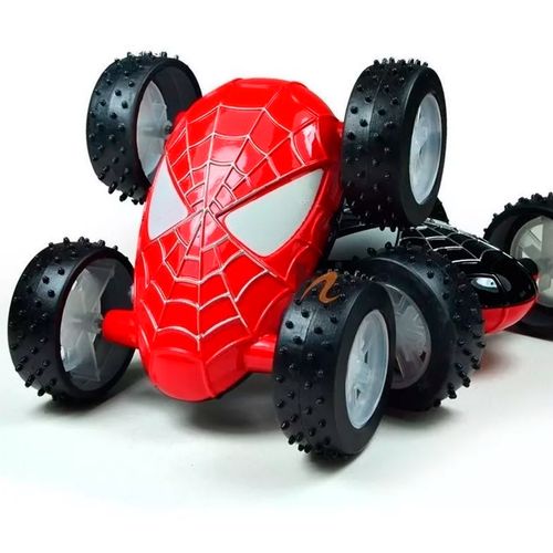 Auto A Fricción Spiderman Color Rojo Negro