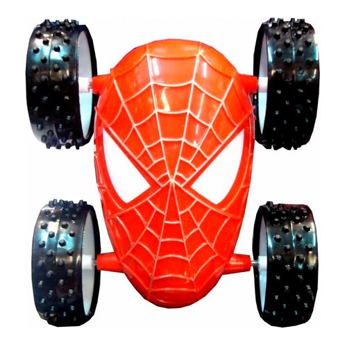 Auto A Fricción Spiderman Color Rojo Negro