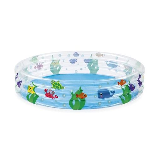Pileta Inflable 3 Aros Mundo Marino 150 x 30 Cm.