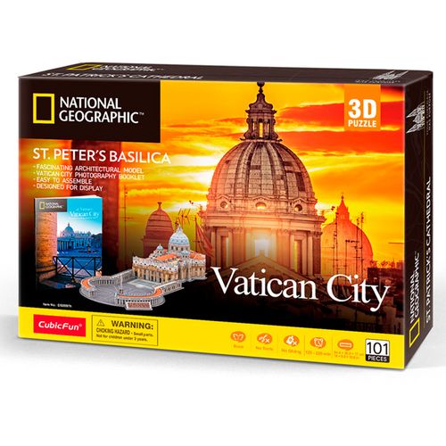 Rompecabezas 3D Vatican City National Geographic 101 Piezas