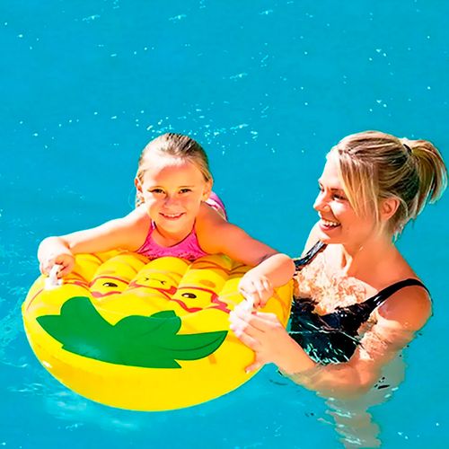 Colchoneta Fruta Anana Inflable Amarilla 84 x 55 Cm