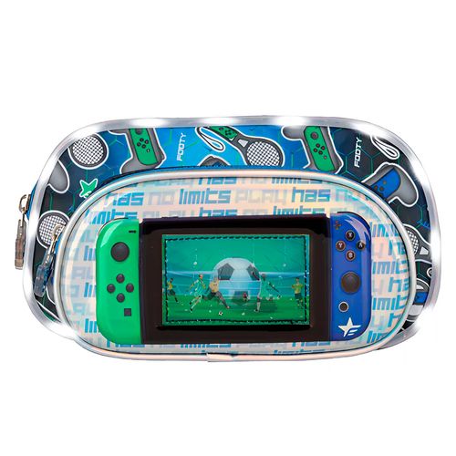 Cartuchera Footy Game Zone con Luz Led Azul