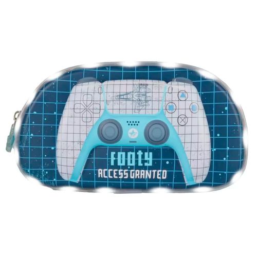 Cartuchera Footy Level Up con Luz Led Azul