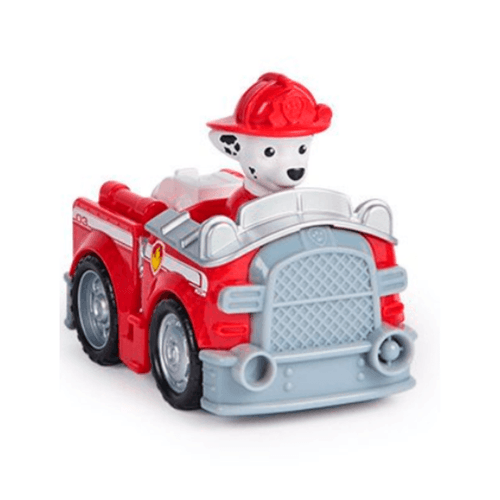 Paw Patrol Deluxe Rescue Racer Vehículo Pullback Marshall