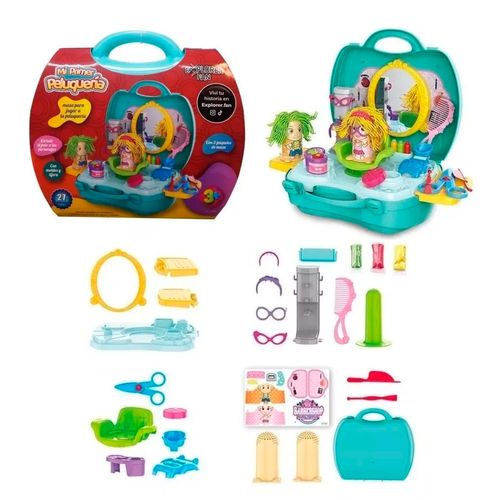 Valija con Set de Masas Mi Primer Peluquería 27 Piezas