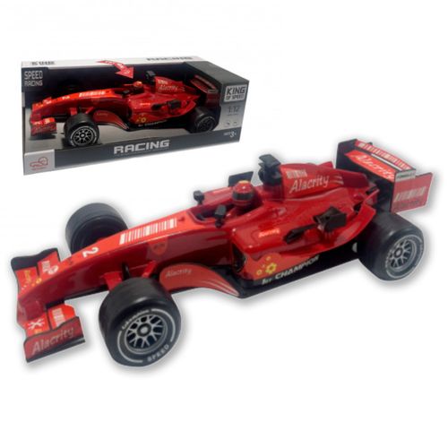 Auto Fórmula 1 a Fricción con Luces y Sonidos Rojo