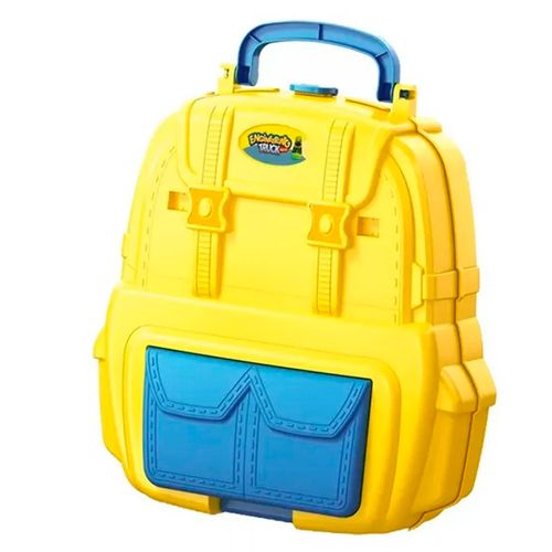 Juguete Mochila Pista De Autos Construcción 37 Piezas