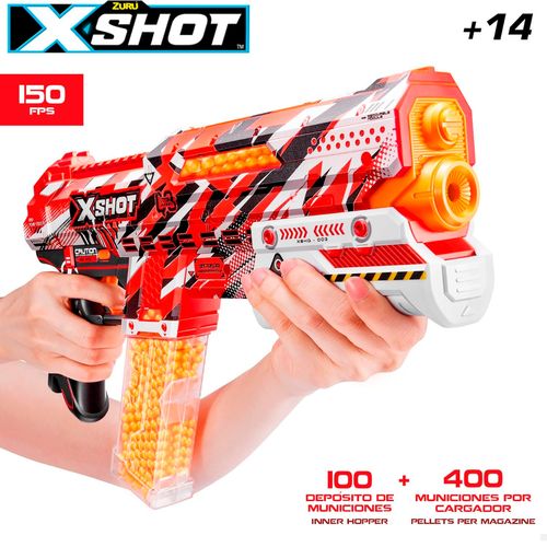 X-Shot Hyper Gel Clutch Lanzador con 5000 Balas de Hidrogel