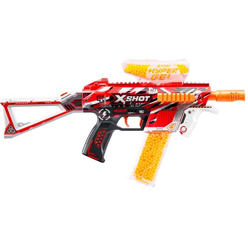 X-Shot Hyper Gel Trace Fire Motorized Lanzador Automático con 10000 Balas de Hidrogel