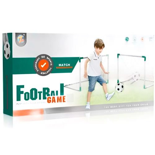 Set De 2 Arcos De Futbol Con Pelota Y Inflador
