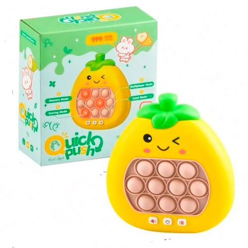 Pop It Electrónico Con Luz Y Sonido Ananá Amarillo
