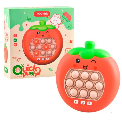 Pop It Electrónico Con Luz Y Sonido Frutilla Rojo