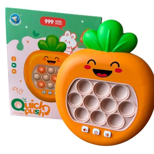 Pop It Electrónico Con Luz Y Sonido Zanahoria Naranja