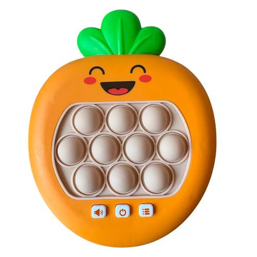Pop It Electrónico Con Luz Y Sonido Zanahoria Naranja