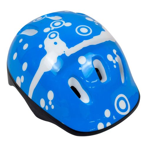 Casco Protector Infantil Bicicleta Monopatín Patín Celeste