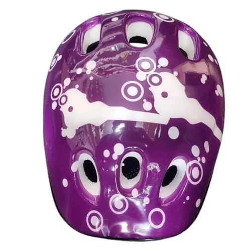 Casco Protector Infantil Bicicleta Monopatín Patín Violeta