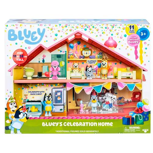 Bluey Casa Celebración Familiar Con Una figura y 11 accesorios