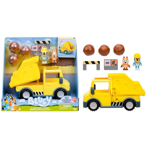 Bluey Camión Volquete Con 2 Figuras