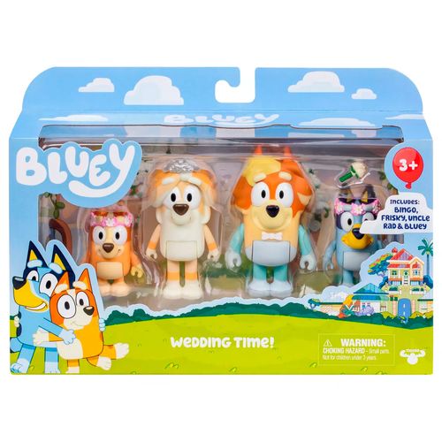 Set De 4 Figuras Bodas De Bluey Wedding Time