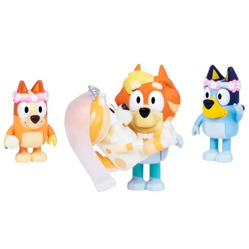 Set De 4 Figuras Bodas De Bluey Wedding Time