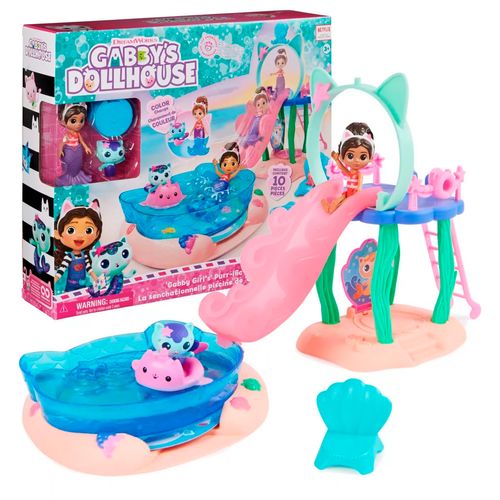 La Casa De Muñecas De Gabby Con Piscina