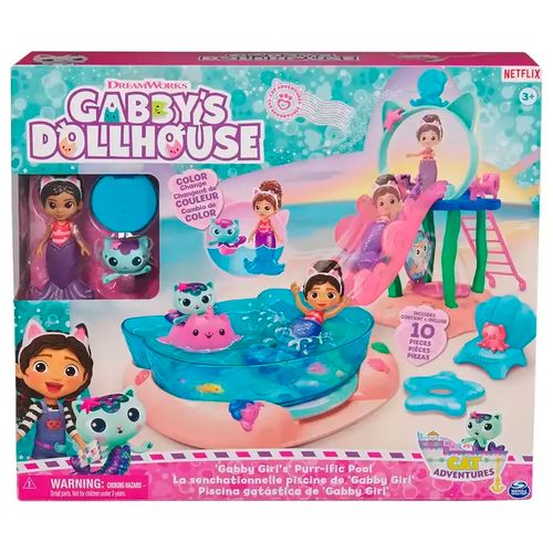 La Casa De Muñecas De Gabby Con Piscina