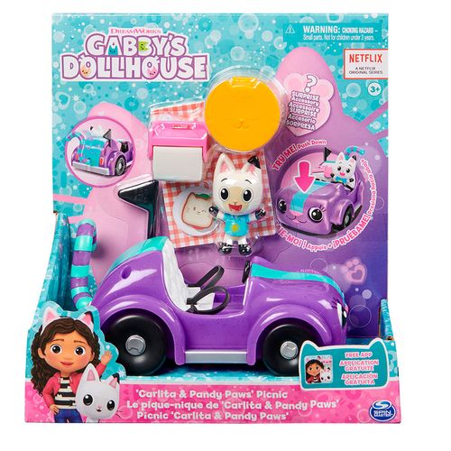 La Casa de Muñecas de Gabby Carlita Y Pandy Auto de Picnic