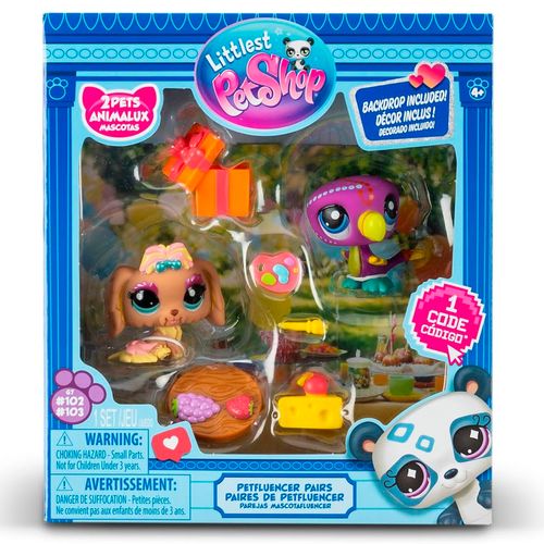 Littlest Pet Shop Petfluencers Perro y Tucán