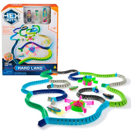 Hex Bots Nano Land Circuito De Obstaculo