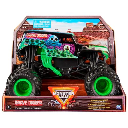 Monster Jam Serie Collector Vehiculo 1:24 Grave Digger Verde Con Negro