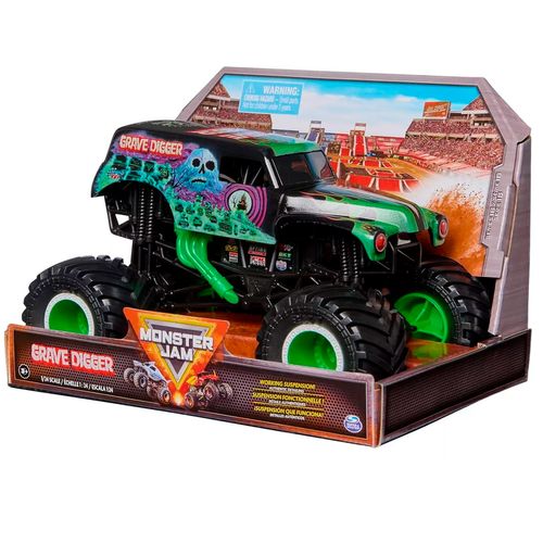 Monster Jam Serie Collector Vehiculo 1:24 Grave Digger Verde Con Negro