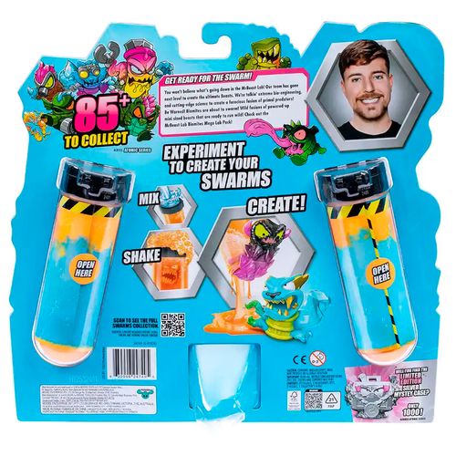 Mr Beast Lab Swarms Mega Lab Pack 12 Bestias Sorpresa