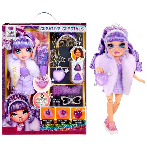 Rainbow High Creative Crystals Muñeca Violet Willow 27 Cm