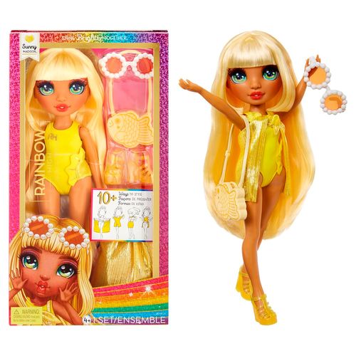Rainbow High Swim y Style Muñeca Sunny Madison 27 Cm