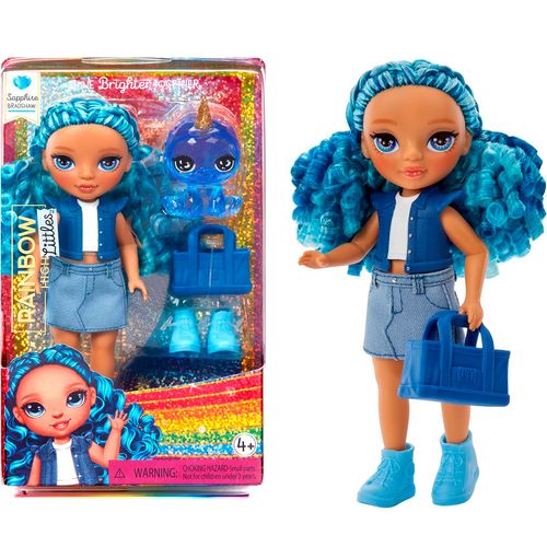 Rainbow High Littles Muñeca Sapphire Bradshaw 15 Cm
