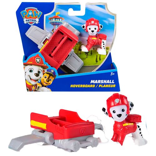 Figura Paw Patrol Vehiculo Hoverboard Marshall