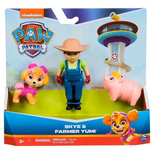 Figura Paw Patrol Hero Pups De Skye Y Farmer Yum