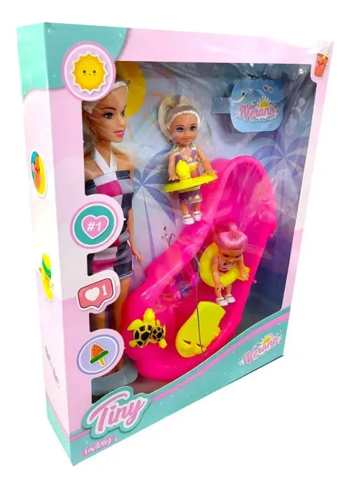 Muñeca Tiny Verano Vestido Cuadros Mod 3