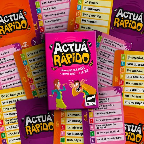 Juego de Mesa Cartas Actúa Rápido