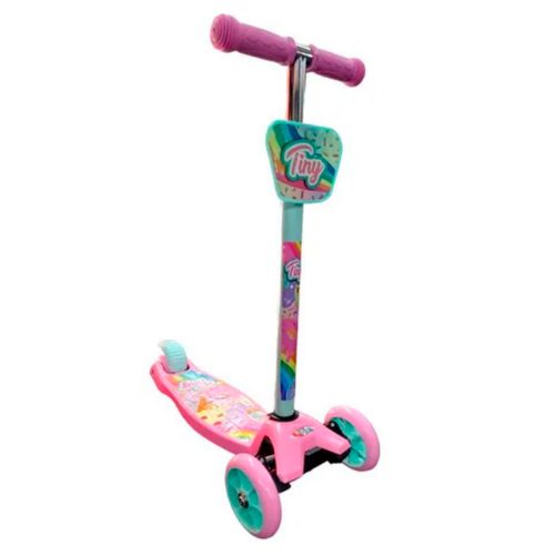 Monopatin De Pie Tiny Cuerpo De Metal Rosa