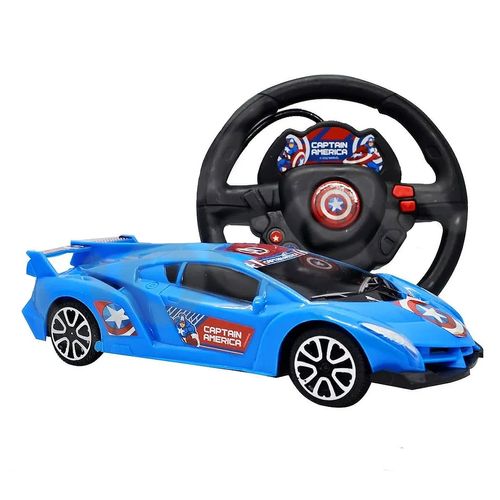 Vehículo Auto Radio Control Capitan América 24 Cm Original Marvel