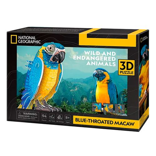 Rompecabeza National Geographic 3D Guacamayo De 88 Piezas