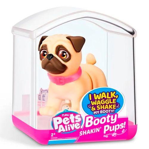 Pets Alive Booty Shakin Pups Perro Pug Interactivo 5 Cm