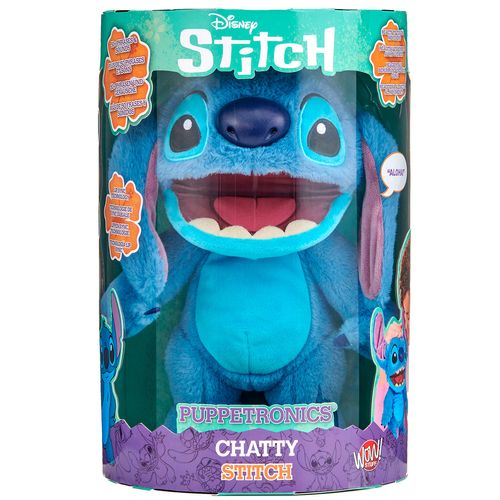 Muñeco Puppetronic Chatty De Stitch Con Sonido