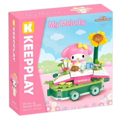 Hello Kitty Carrito De Verano Flores My Melody 18 Cm